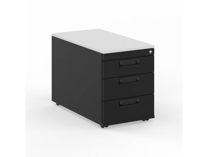 Rollcontainer Tradingzone GO Swiss Schwarz/Weiss, Neu - Perfekt für Unterlagen und Akten