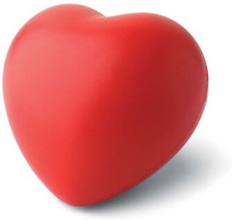 LOVY Antistress Cuore Rosso in Poliuretano 7x6,5x5,5cm Personalizzate o neutre