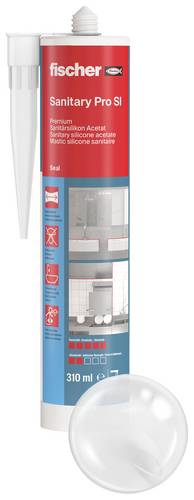 Fischer DSSA Sanitär-Silikon Herstellerfarbe Transparent 053100 310ml