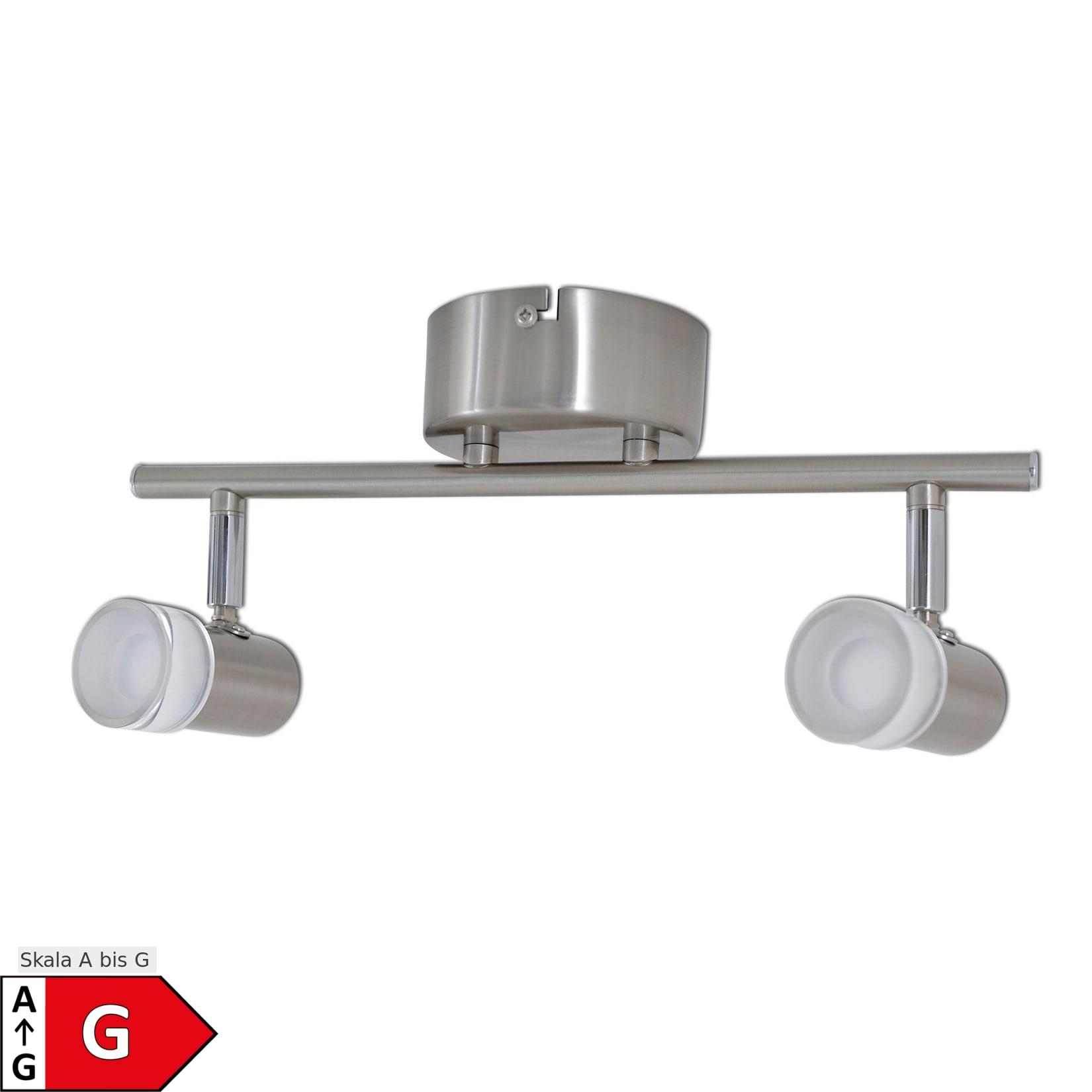 Näve 2er LED-Wand-u. Deckenspot "MALAGA" l:34cm