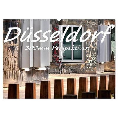 Düsseldorf - 300mm Perspektiven (Wandkalender 2027 DIN A2 quer), CALVENDO Monatskalender