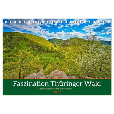 Faszination Thüringer Wald (Tischkalender 2027 DIN A5 quer), CALVENDO Monatskalender