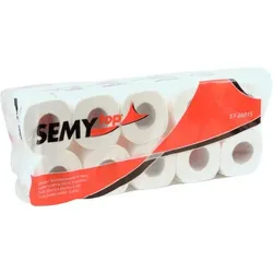 Semy Toilettenpapier 4-lagig Zellstoffpapier, geprägt,