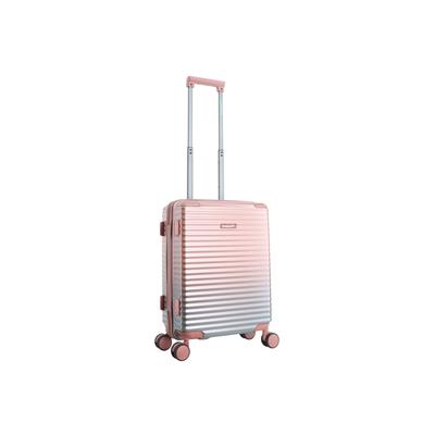 Koffer SAXOLINE "Elite", Gr. B/H/T: 38cm x 55cm x 22cm, pink, mehrfarbig, Koffer, mit Trolleysystem aus Halbaluminium