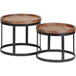 Beistelltisch AKOLA (DH 53x45 cm) - braun - DH 53x45 cm