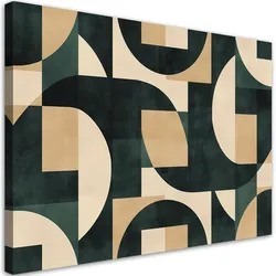 LEINWANDBILD Geometrisches Retro-Mosaik 100x70cm