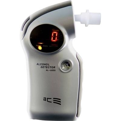 ACE AL6000 Alkoholtester Silber 0.0 bis 4 ‰ auswechselbarer Sensor, inkl. Display