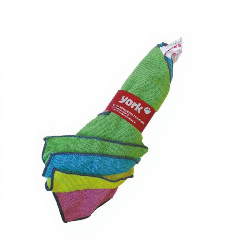 Set van 4 multicolore microvezelreinigingsdoeken, 30 x 30 cm