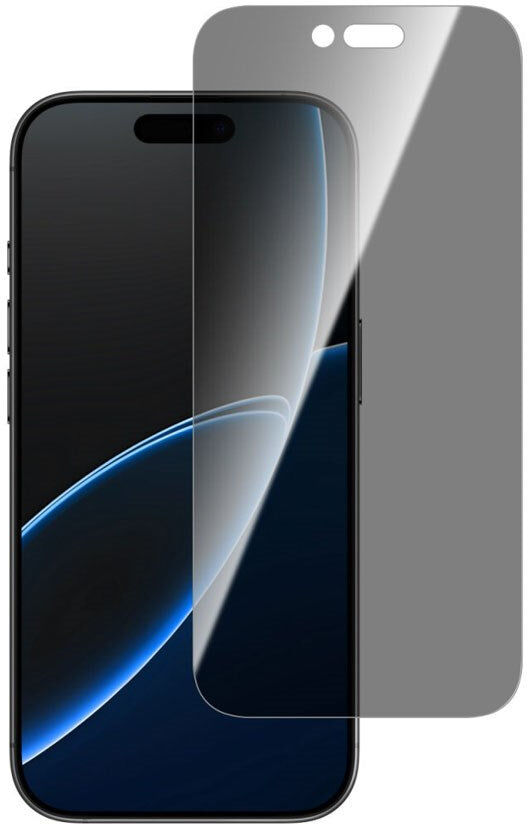 4Smarts iPhone Air Second Glass Beskyttelsesglas m. Monteringsramme - Privacy Funktion - Gennemsigtig