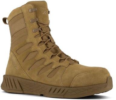 "Reebok Work Floatride Energy Tactical 8"" Composite Toe - Mens 7 Tan Oxford Shoes W"