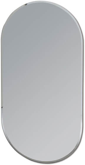 Showerdrape Archway Oval 80 x 40cm Wall Mirror