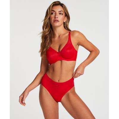 Slip HUNKEMÖLLER "Nina Knickers", Damen, Gr. XL, rot, 82% Polyamid, 18% Elasthan, Unterhosen Slip