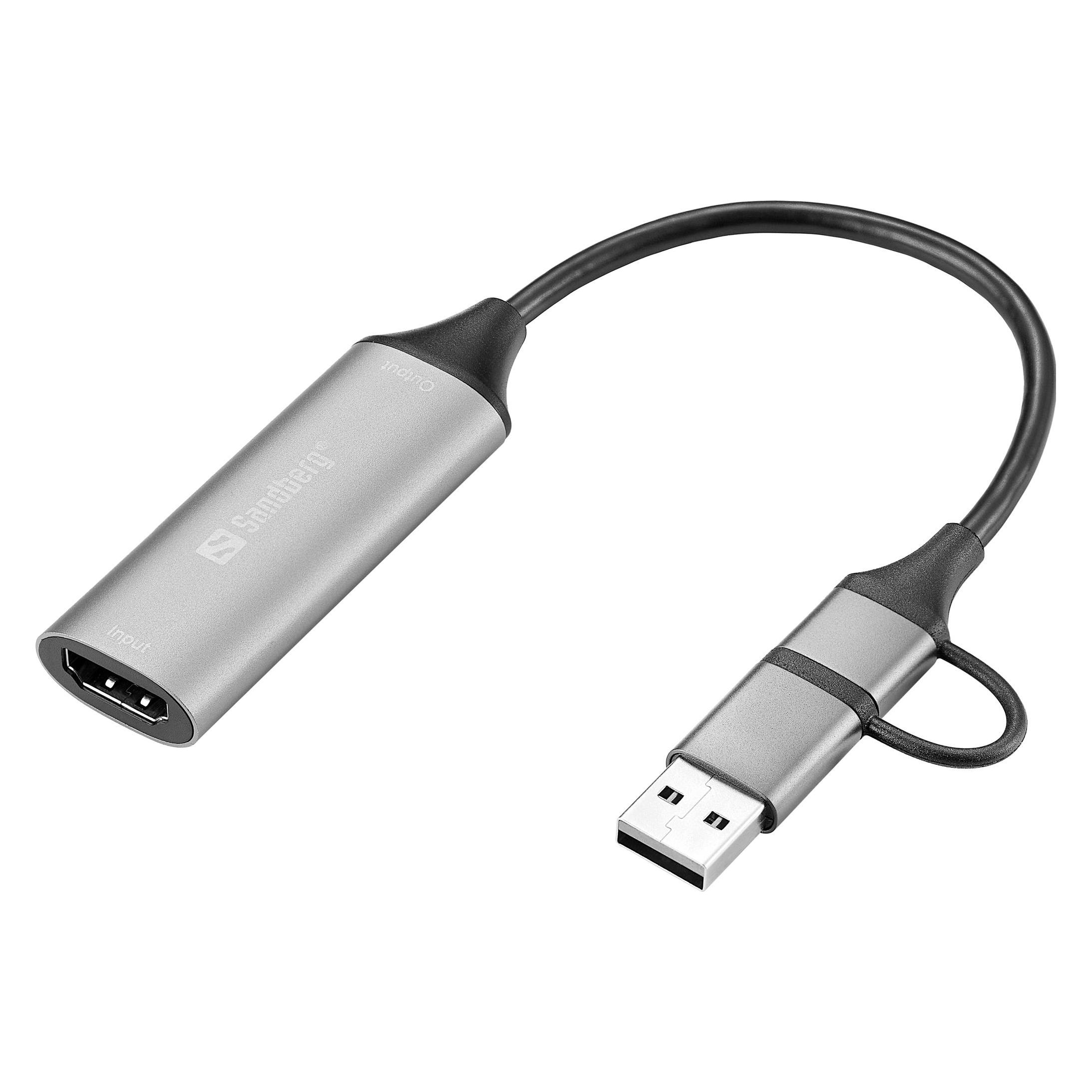 Sandberg HDMI Capture Link to USB-C/A (Windows) (136-70)