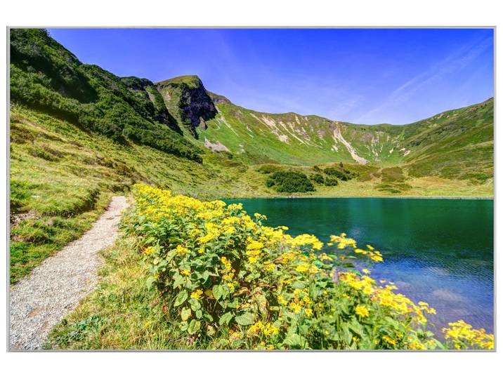 Bild mit Rahmen Bergsee image LAND