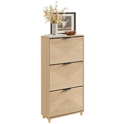 SCHUHSCHRANK mit 3 Klappen, Schuhkipper 60x24x120cm