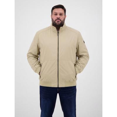 Blouson LERROS "Blouson leicht gefüttert in GROSSEN GRÖSSEN", Herren, Gr. 6XL, beige (kitt), 100% Polyester, Jacken Blouson, Herren Blouson in Übergröße, Wasser- und windabweisend, Atmungsaktiv