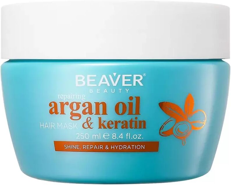 Beaver Arganöl- und Keratin-Reparaturmaske 250 ml