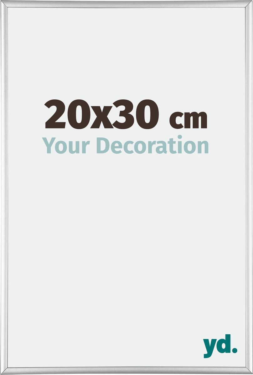 Your Decoration Fotolijst Kent Aluminium Zilver Hoogglans 20x30 cm