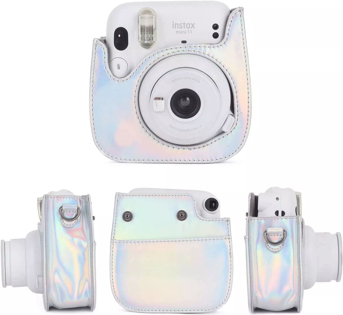 INF Sac pour appareil photo Instax Mini 11 argenté