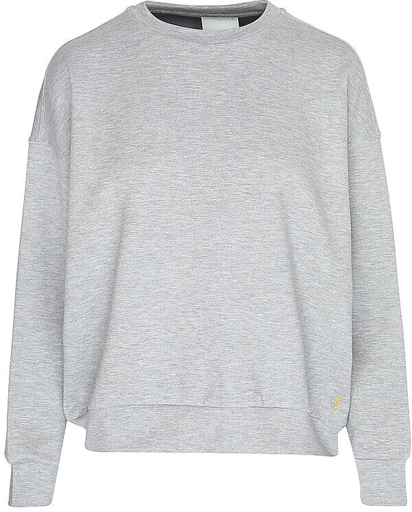 MEY Loungewear Sweater PURE SOFTNESS silver grey melange hellgrau   M M