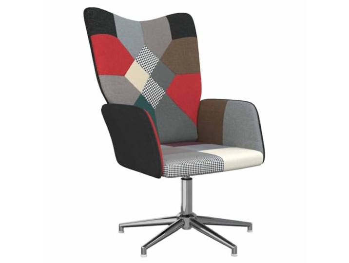 GHVBNMF Relaxsessel Patchwork Drehsessel Polstersessel mit Stahlgestell Ergonomischer Fernsehstuhl mit 360-Grad-Drehfunktion und Armlehne für Ihr Schlafzimmer, Leseecke oder Arbeitszimmer.