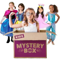 Rubies Disney Mystery Box für Mädchen mit 3 Überraschungskostümen (134, 140)