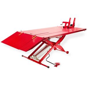 DEMA Hebebühne 24354, für Motorrad, ATV und Quad, 19-86 cm Hubhöhe, pneumatisch, mit Fußpedal, Tragkraft 450kg