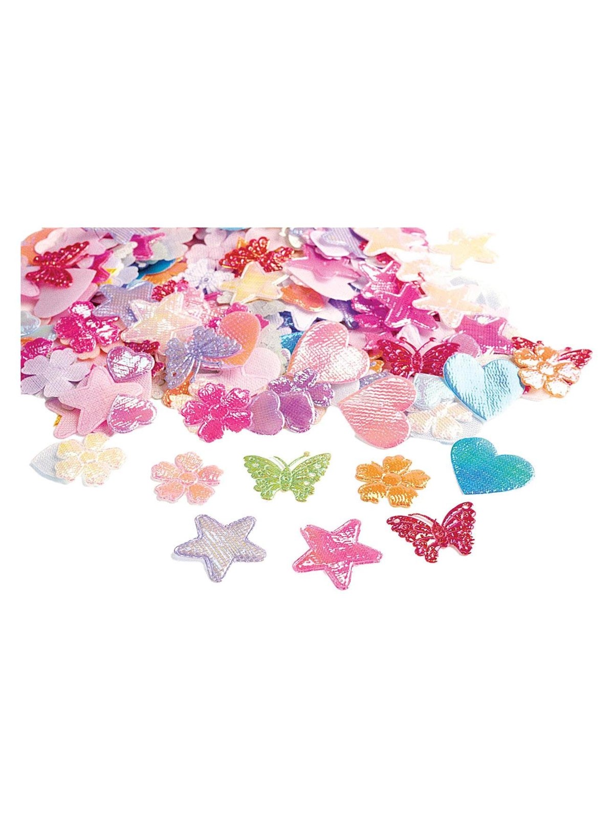 Colorations - Shiny Fabric Shapes 500pcs.