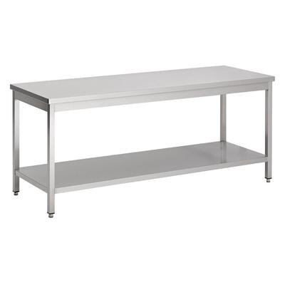 Combisteel Arbeitstisch mit Grundboden aus Edelstahl 1600x700x900mm