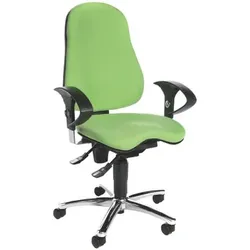 Fitness-Drehstuhl Sitness 10 apfelgrün mit Armlehnen