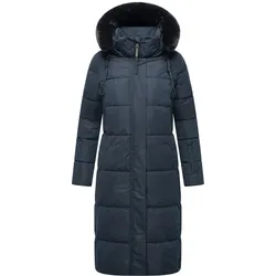 NAVAHOO Damen Winter Steppmantel Stepp Jacke Mantel Parka Mit Warm Kapuze & Recyceltes Obermaterial Blitzliebe
