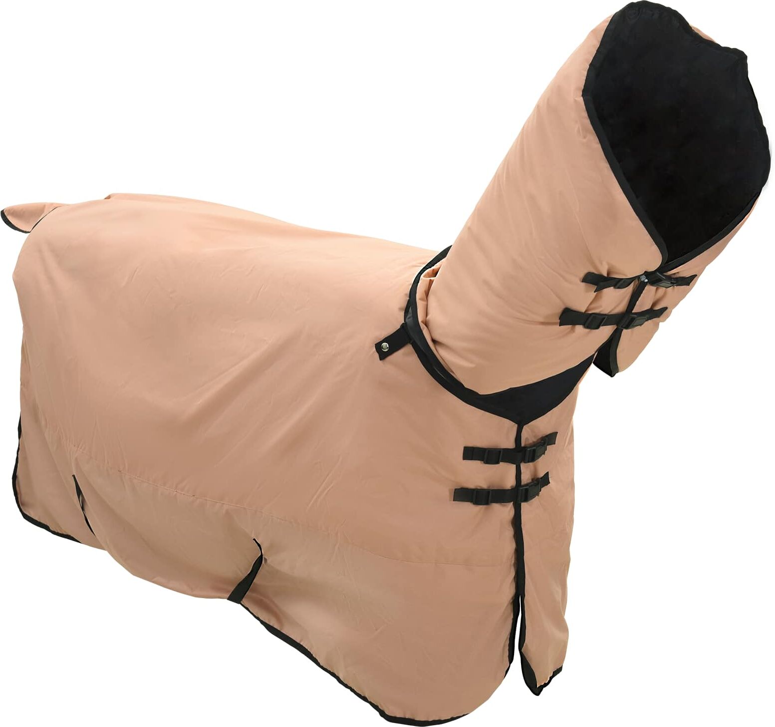 vidaXL Couverture Équine Cappuccino 105 cm Polyester