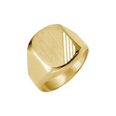 Siegelring FIRETTI "Schmuck Geschenk Gold 333 Herrenring Goldring" Gr. 19, gold (gelbgoldfarben), Fingerringe, Herren, 19, Gelbgold 333, 4mm, Siegelring