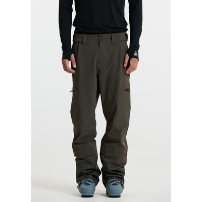Skihose SOS "Lipno", Herren, Gr. M, US-Größen, grau (dunkelgrau), 84% Nylon, 16% Elasthan, unifarben, lang, Hosen Skihose, mit wasserdichter Technologie und funktionalen Features