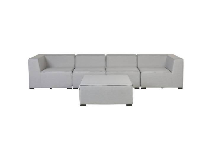 LOUNGE SET 4-Sitzer hellgrau modular Arezzo