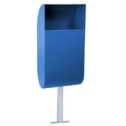 Hardwex Abfallbehälter Ei mit Ascher 30 l, blau