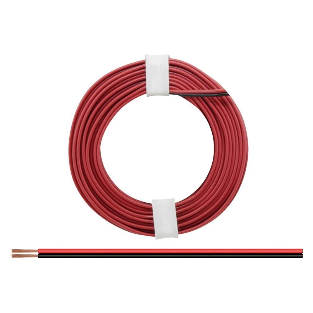 Donau ZWILLINGSLITZE 0,25 / 5m rot-schwarz (5 m) (225-01)