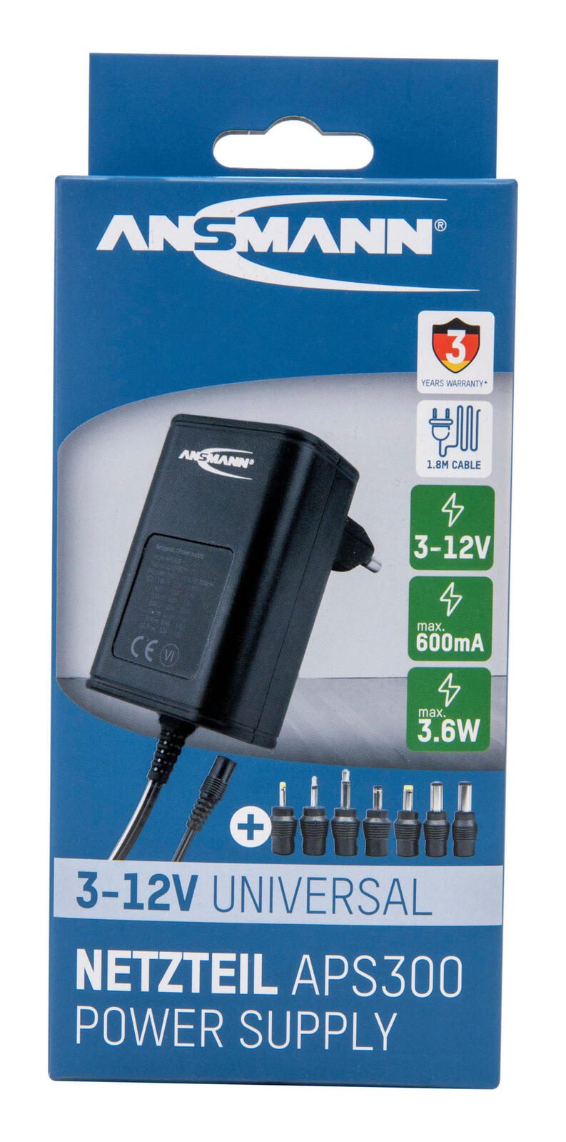 ANSMANN Netzteil APS 300 Universell 1201-0021