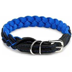 Barry King BarryKing Obroża Blue Storm - niebieska 30mm/55cm (Hund), Halsband + Leine
