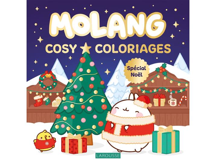 Cosy Coloriages Molang - Spécial Noël (Broché)