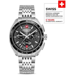 SWISS MILITARY HANOWA - DEFENDER - Chronograph - Metallarmband - cool grey