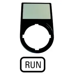 Eaton 216497 Träger, + Schild, RUN M22S-ST-GB7  - 10 Stück
