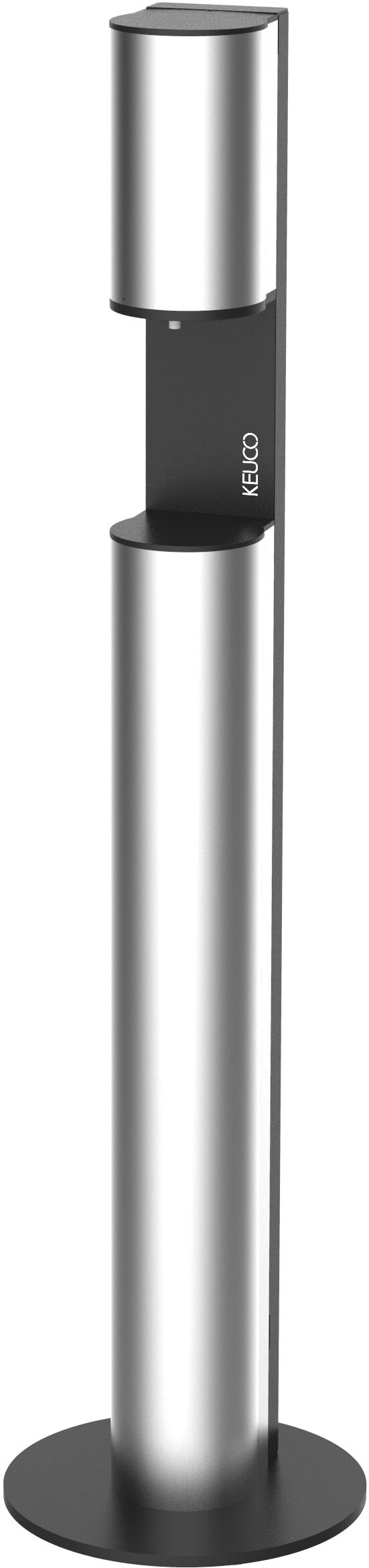 Keuco Plan 14956173137 argent anodisé / noir-gris, modèle sur pied, fonctionnement sur batterie