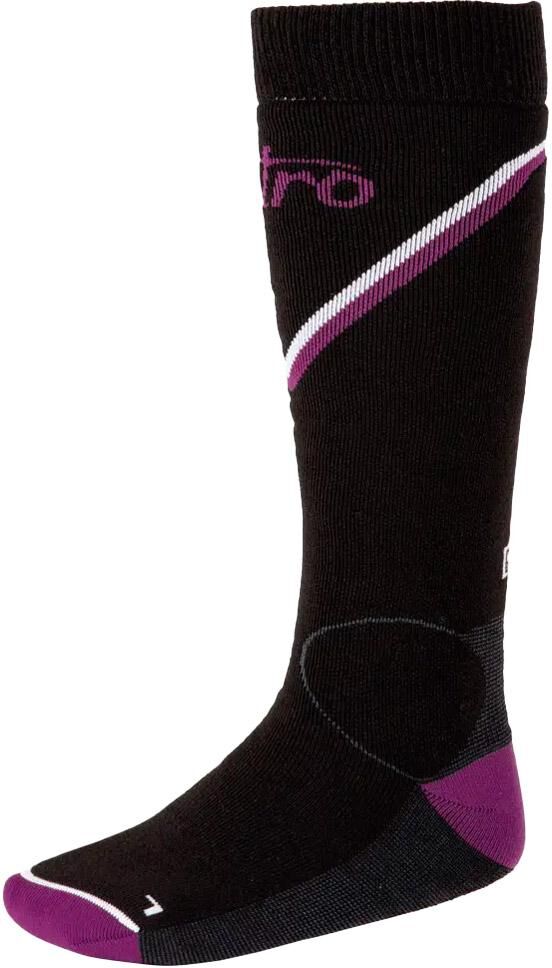 Nitro  - Monarch Women's Socks Black Grey Purple White - S - Chaussettes de ski
