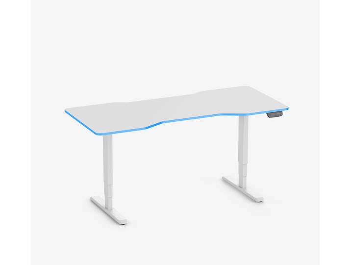 Primus Gamingschreibtisch Cockpit, Weiß Klassik Ocean 180x80