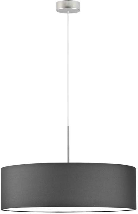 17 Stories Aubrionna 4 - Light Drum Pendant Brushed Steel/Graphite