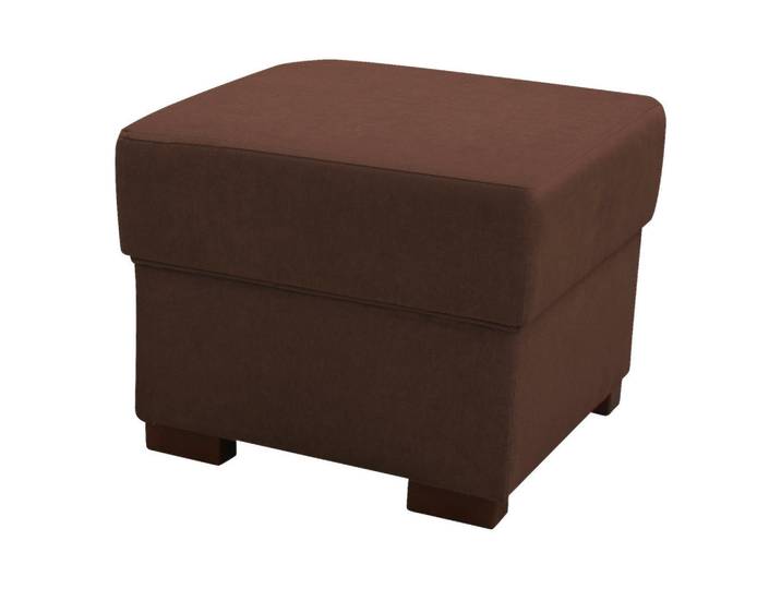 Livetastic Hocker, Dunkelbraun, Holz, Buche, massiv, quadratisch, 51x43x51 cm, Wohnzimmer, Hocker, Sitzhocker