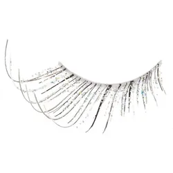 EULENSPIEGEL Wimpern "Glitzer", silber