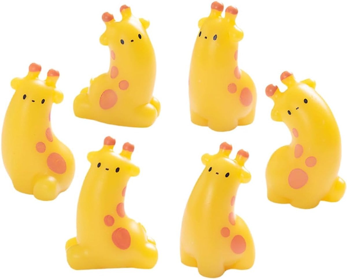 Miniatuur Giraf Beeldjes - Hars Ornamenten voor Tuin Decoratie en Tafelblad
