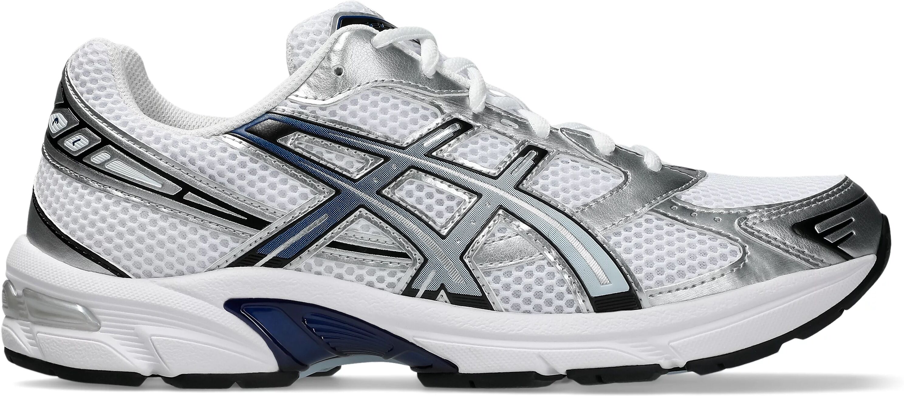 Sneaker ASICS "GEL-1130", Damen, Gr. 45, silber (weiß, storm cloud), Synthetik, Schuhe Sneaker weiß, storm cloud 45